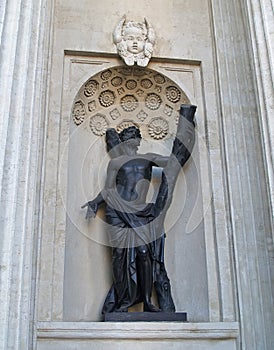 St. Petersburg. Andrey Pervozvannogo's statue at the Kazan cathe