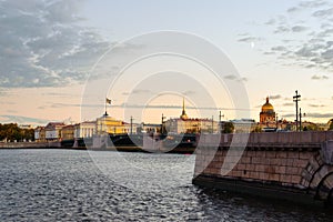 St Petersburg in the evening