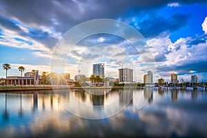 St. Petersburg, Florida, USA downtown city skyline photo