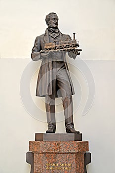 St. Petersburg. Monument to Franz Anton von Gertsner on Vitebsk