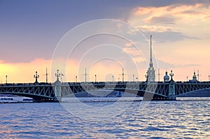 St. Petersburg, Russia, in the evening light