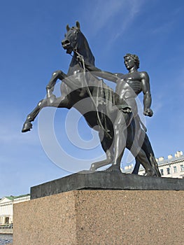 St. Petersburg, sculptures on Anichkov bridge