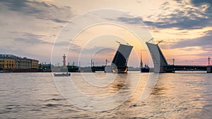 St Petersburg skyline at white night, Russia