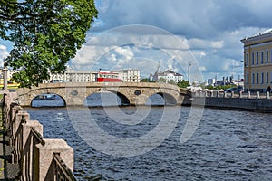 St. Petersburg, view of the Prachechniy bridge