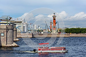 St. Petersburg, view to the spit of Vasilievsky Island