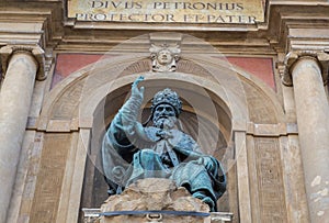 St. Petronius Palazzo d`Accursio Bologna Emilia Romagna Italy