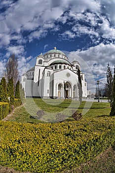 St. Sava Cathedral in Belgrade, Capital city of Serbia photo