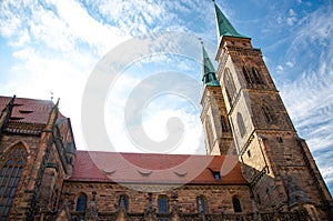 St. Sebaldus Church in old town Nuremberg Nurnberg, Bavaria, Ger
