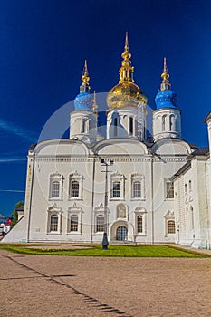 St. Sophia-Assumption Cathedral Sofiysko-Uspenskiy Kafedralnyy Sobor in the complex of Tobolsk Kremlin, Russ