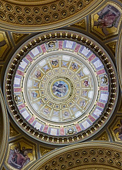 St. Stephen basilica dome, Budapest, Hungary