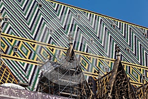 St Stephen Cathedral Roof Tiles Vienna Austria