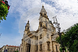 St. Stephen`s Basilica church in Budapest, Hungary.