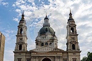 St. Stephen`s Basilica church in Budapest, Hungary.