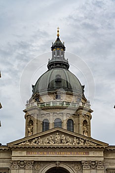 St. Stephen`s Basilica church in Budapest, Hungary.