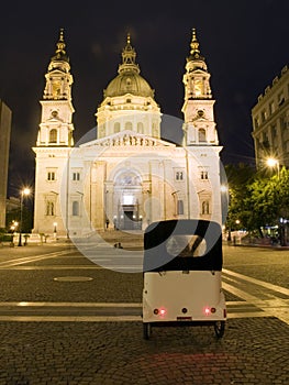 St. Stephen's Basilica night Budapest Hungary