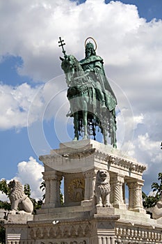 St. Stephen statue in Budapest