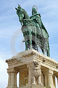 St. stephen statue - under view photo