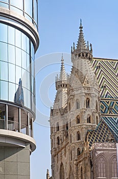 St Stephens Cathedral and Haas Haus Vienna photo