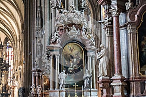 St Stephens Cathedral interior, Vienna