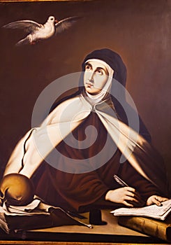 St Teresa Painting Convento de Santa Teresa Avila Castile Spain