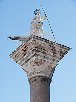 St Theodore on the western column