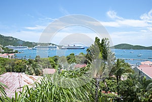 St. Thomas Island Long Bay and Cruise Ships