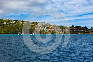 St. Thomas, USVI. Heavensight cruise ship dock in Charlotte Amelie.