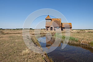 St Thomas Ã  Becket Church in the marshes.