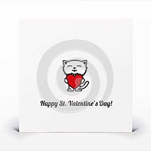 St. Valentines day card