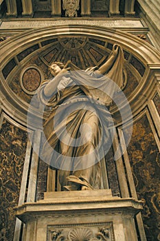 St. Veronica Statue, St. Peter Basilica, The Vatican, Rome, Italy