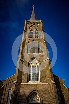 St Victor`s Victorkerk, Roman Catholic Church steeple in Batenburg, Netherlands