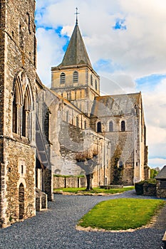 St Vigor Abbey at Cerisy-la ForÃªt, France.