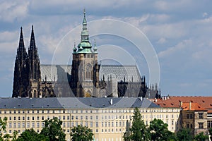 St Vitas Cathedral, in Prague, Czech Republic.