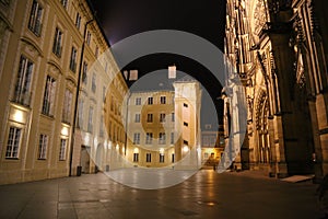 St. Vito Cathedral at night. Uninhabited area