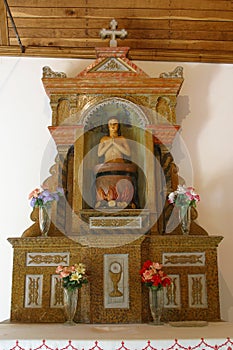 St Vitus Altar in St Roch Chapel in Cvetkovic Brdo, Croatia