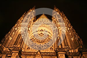 St. Vitus Cathedral at night