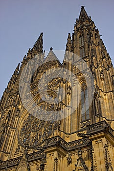St. Vitus Cathedral in Prague Castle complex.