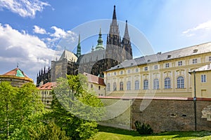 St. Vitus cathedral in Prague Castle, Czech Republic