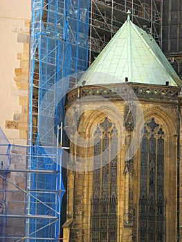 St. Vitus Cathedral s Castle , Prague window restoration