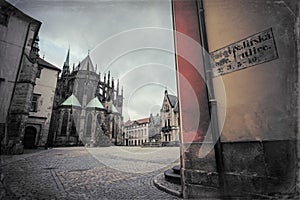 St. Vitus Cathedral and St. George's Square in Prague Castle