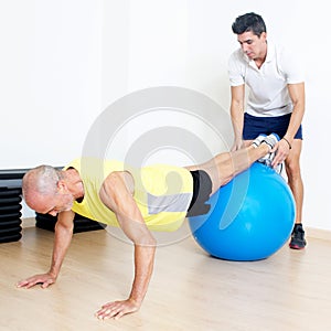 Stability ball exercise