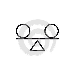 Stability icon, vector illustration.