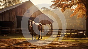 stable horse farm barn