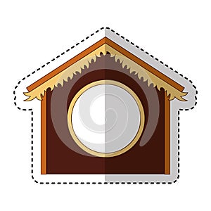 Stable manger isolated icon