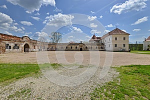 The stables of Banffy Castle in BonÅ£ida, Romania