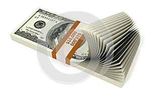 Stack of 10000 Dollars