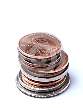 Stack of American Coins