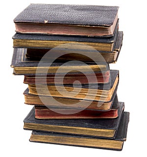 Stack of antique books