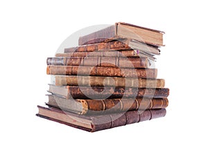 Stack antique books