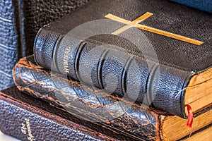 Stack of Antique Hymnals